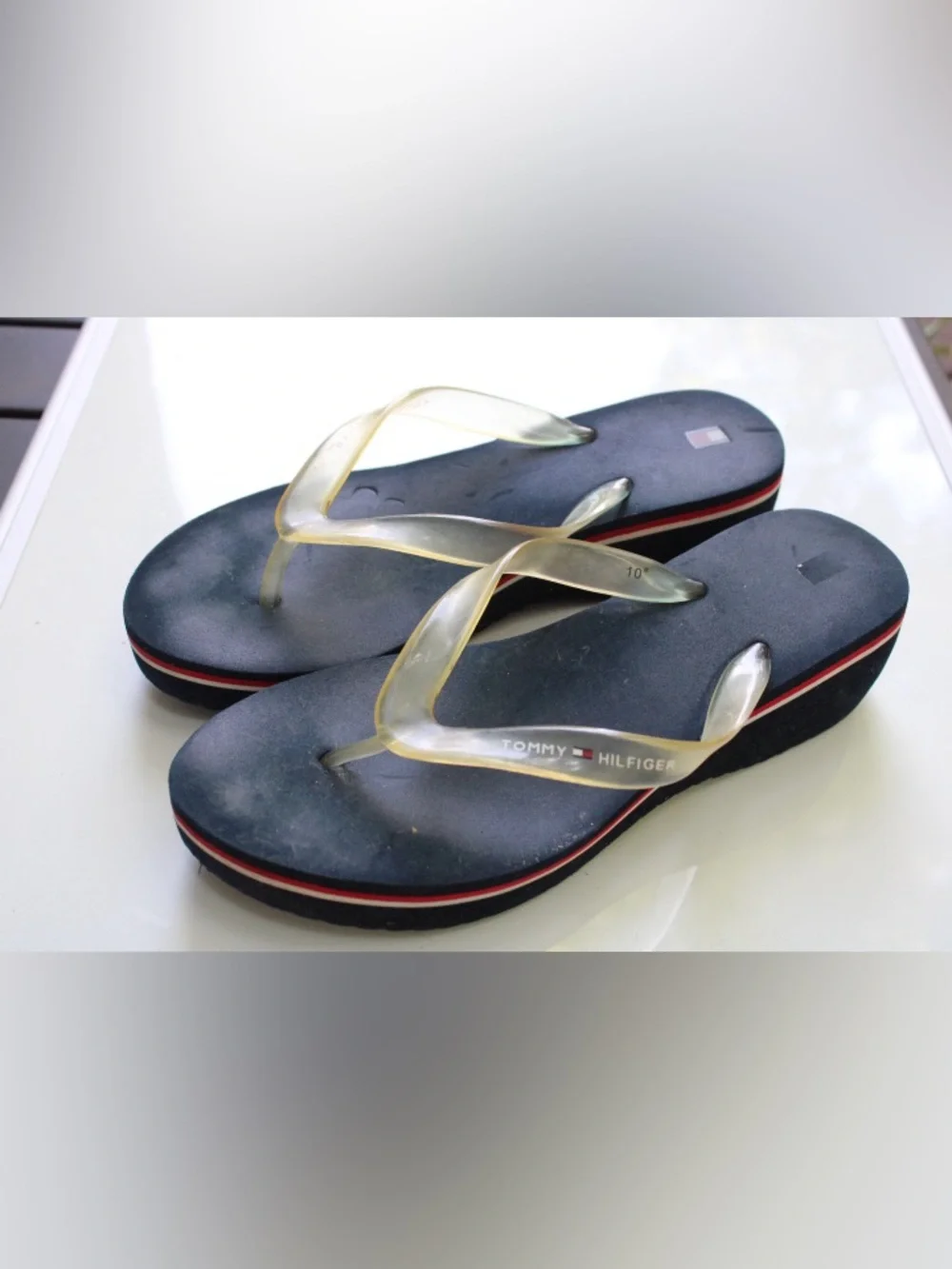 Vintage Tommy Hifigee y2k wedge sandals